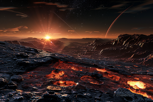 Lava Exoplanet Sunrise